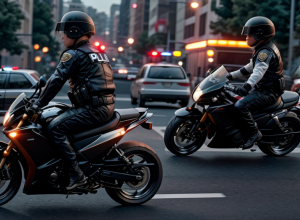 Motociclist prins de poliție după o urmărire periculoasă în Saarlouis, Germania