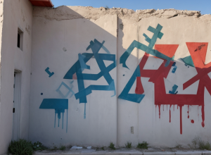 Şcoală din Bad Arolsen vandalizată cu graffiti: Simboluri palestiniene şi sovietice pe pereţi