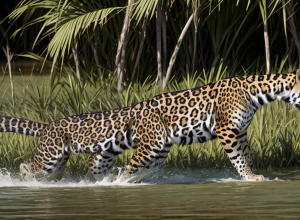 Confruntare epica in Brazilia: Un jaguar a atacat un aligator in Pantanal, sub ochii turistilor