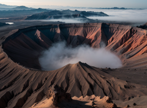 Turistă blocată în craterul vulcanului Rinjani de zile întregi: Echipele de salvare nu pot ajunge la ea