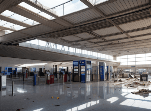 Incident în aeroportul din Palma de Mallorca: O parte din tavan s-a prăbușit în zona de sosiri