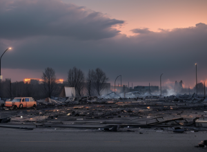 Incendiu major lângă Berlin: o flotă de furgonete de livrare Amazon a ars, pagube de până la 1 milion de euro