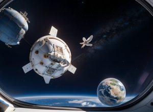 Noua misiune privată SpaceX se îndreaptă spre ISS: Echipaj internațional și o lebădă de pluș la bord