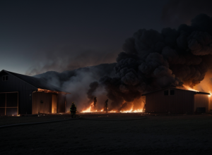Incendiu devastator la un grajd din Germania: Cel puțin șase cai au murit