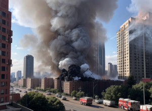 Incendiu major într-un bloc din Dresda: locatari evacuați și intervenție de urgență a pompierilor