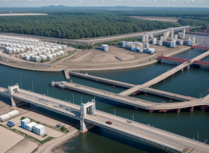 Mega-podul din China a trecut testul de încărcare cu 9.000 de tone de la 214 camioane