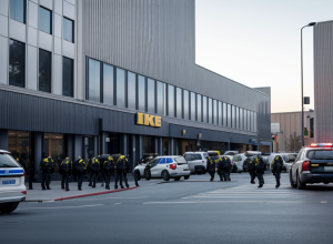 Operațiune de amploare la IKEA Hamburg: Angajat concediat a amenințat că revine înarmat