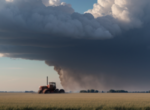 Incendiu puternic în Germania: Un tractor a ars complet pe câmp, pagube de 10.000 euro. Poliția investighează și un furt.