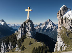 Măsură inedită pentru siguranța turiștilor: Vârful Zugspitze din Germania are acum două cruci de vârf