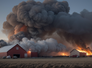 Incendiu devastator în Germania: Mii de găini au murit la o fermă ecologică de lângă Bad Fallingbostel
