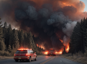 Mașina unui vânător a provocat un incendiu major de pădure în Germania