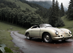 Porsche de 500.000 de euro, distrus la un raliu de mașini de epocă în Austria: accident grav