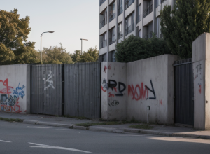 Adolescent reținut în Darmstadt pentru graffiti cu mesaj politic
