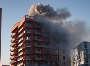 Incendiu în Hamburg: Pompierii au salvat două persoane dintr-un apartament în flăcări