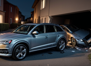 Accident mortal în Germania: Șofer Audi (73 de ani) a murit după ce a intrat într-un zid de casă în Wietzen
