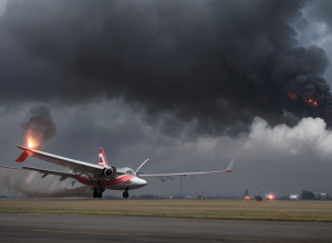 Încă un Boeing: Evacuare dramatică de ultim moment de pe un avion în flăcări la Denver