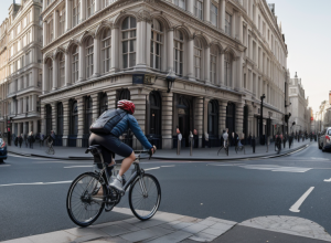 Vedeta TV Simon Cowell, surprins din nou mergând pe bicicletă fără cască în Londra