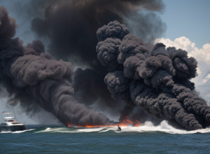 Explozie pe un catamaran turistic: Pasagerii, salvați după un incendiu pe mare
