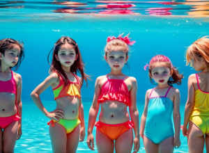 Siguranța copiilor în apă: Experții avertizează cu privire la culoarea costumelor de baie