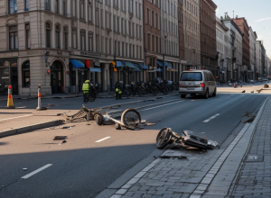 Incident grav în Darmstadt: Un ciclist a rănit serios un bătrân și a fugit