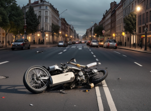 Accident grav în Hamburg: motociclist rănit după ce a trecut pe roșu la semafor