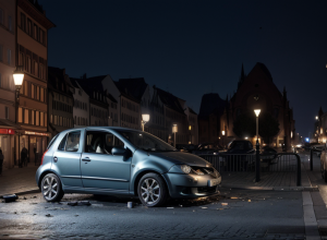 Accident cauzat de un păianjen în Freiburg: Șoferiță de 22 de ani, speriată, a pierdut controlul mașinii