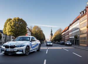 Trei tineri hoți de BMW decapotabil, prinși după o urmărire ca-n filme în Leipzig