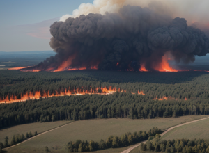 Incendiu masiv în Turingia, Germania: Stare de catastrofă declarată
