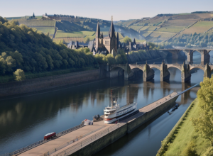 Navă de pasageri a lovit poarta unei ecluze pe râul Mosel, Germania: Sunt răniți