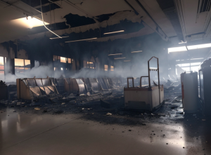 Incendiu devastator la un magazin din Kirchberg: Sistemul de răcire defect a cauzat pagube de 150.000 de euro