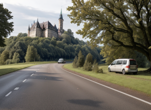 Copac doborât de vânt pe un drum din Germania: Mașini avariate și trafic blocat