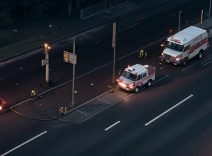 Accident grav în Düsseldorf: Trei răniți, șoferul a fost descarcerat