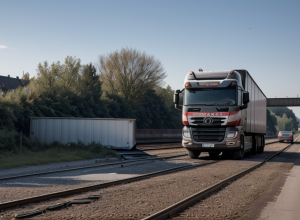 Șofer de TIR beat (2,5‰) a avariat tunel și camionul de 40 de tone în Germania