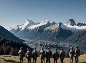 Grup de turiști în uniforme Wehrmacht, inclusiv simboluri naziste, depistat în Elveția
