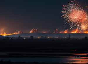 Explozie puternică și incendiu la o fabrică de artificii din California