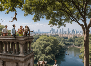 Maimuța hoață a provocat o "ploaie de bani" după ce a furat de la un turist