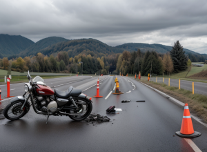 Accident mortal lângă Freiburg: Un motociclist de 57 de ani a decedat pe drumul L131