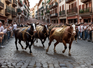 Festivalul San Fermín din Pamplona: Prima cursă cu tauri s-a soldat cu cel puțin șase răniți