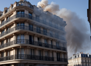 Erou la Paris: Un vecin a salvat bebeluși dintr-un apartament în flăcări