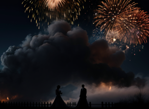 Haos de fum în loc de romantism: Focul de artificii a ruinat poza de nuntă a unui cuplu din China