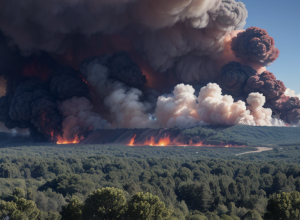 Incendiu masiv de pădure lângă Marsilia: Peste 350 de hectare în flăcări, aeroportul a fost închis