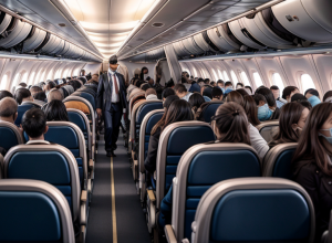 Celebritate la bord provoacă haos în avion: echipajul, în dificultate
