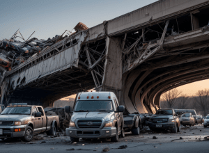 Accident terifiant în Brazilia: Un camion scăpat de sub control a semănat haos pe un pod, cinci persoane rănite