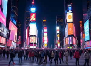 Mesaj pe Times Square de la 40 de dolari: Cum să-ți rezervi felicitarea în New York
