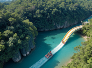 TOBOGAN ACVATIC EXTREM ÎN THAILANDA: 45 DE SECUNDE DE PURĂ ADRENALINĂ