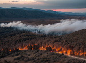 Un turist german, arestat în Grecia după ce ar fi provocat un incendiu forestier în timp ce campa