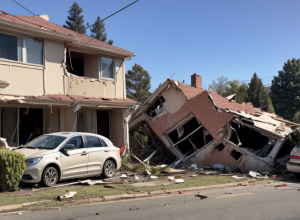 A doua oară în trei luni: O mașină a intrat din nou într-o clădire în Excelsior Springs, Missouri