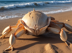 Crab sau extraterestru? Imagini uimitoare surprinse pe plajă cu o creatură marină