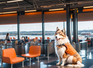 Aeroportul din Oslo introduce câini de terapie pentru a combate frica de zbor