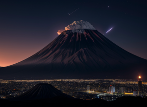 Fenomen spectaculos în Japonia: Un meteorit a transformat noaptea în zi deasupra orașului Kagoshima